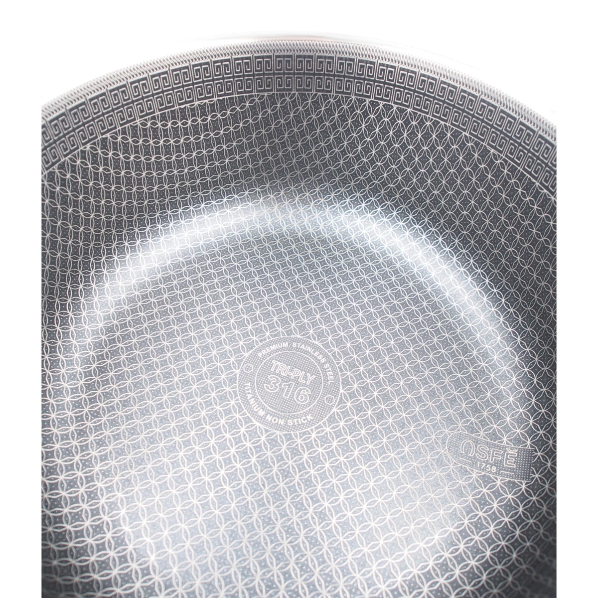 Puodas su dangčiu OSFÉ Tri-Ply, 24 cm, 5 l