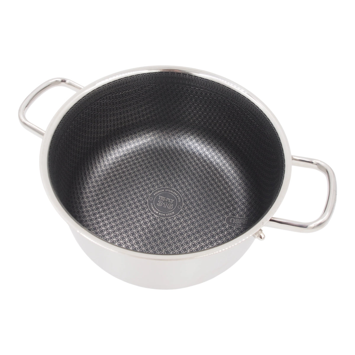 Puodas su dangčiu OSFÉ Tri-Ply, 28 cm, 8 l