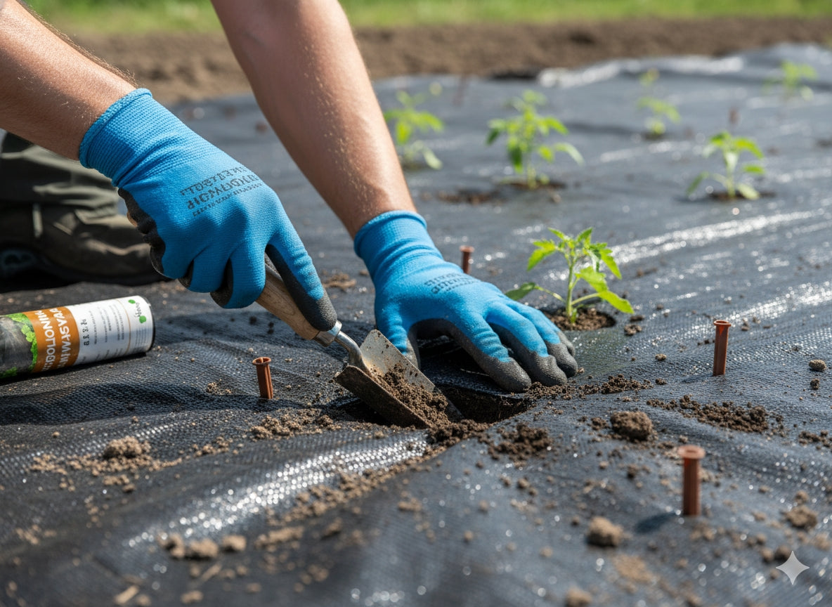 Agroplėvelė nuo piktžolių 1 x 30 m juoda 50 g/m²