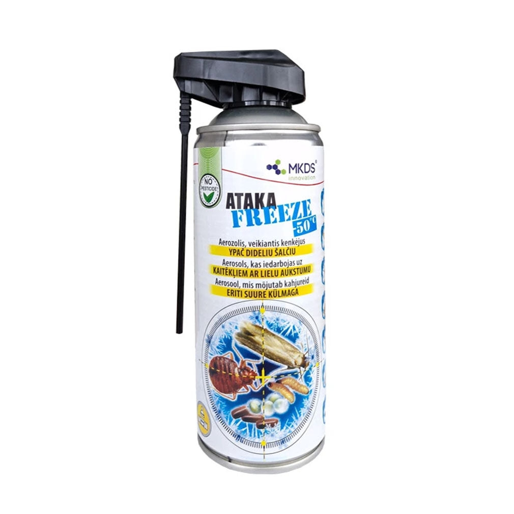 ATAKA FREEZE -50 °C šalčio aerozolis vabzdžių naikinimui, 400 ml