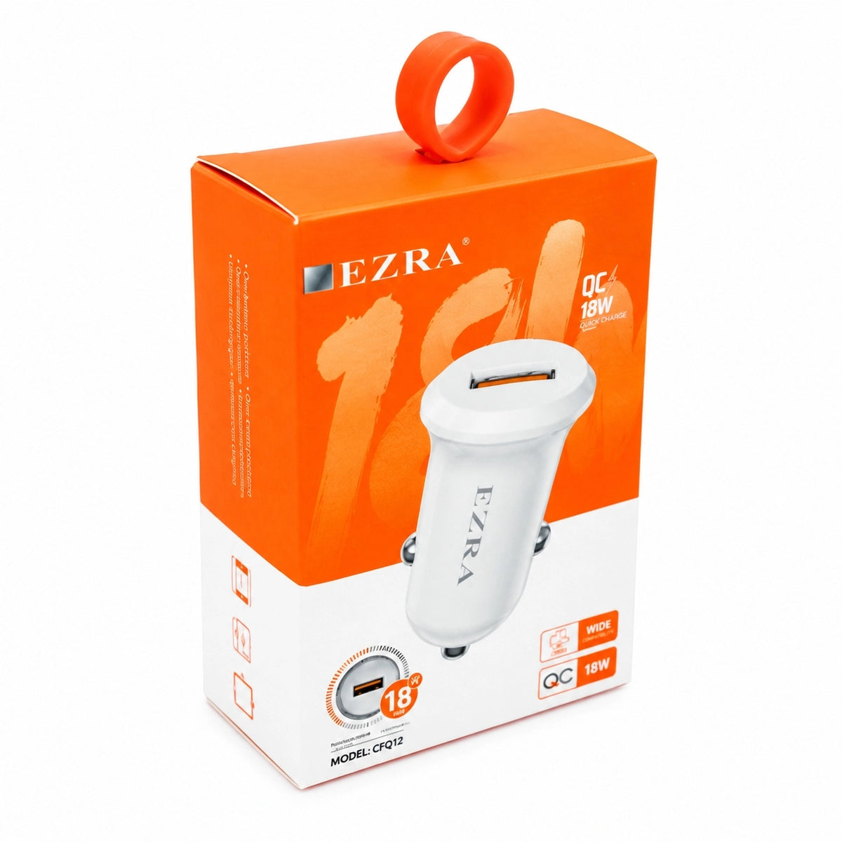 Automobilinis greitojo įkrovimo adapteris EZRA CR72 18 W