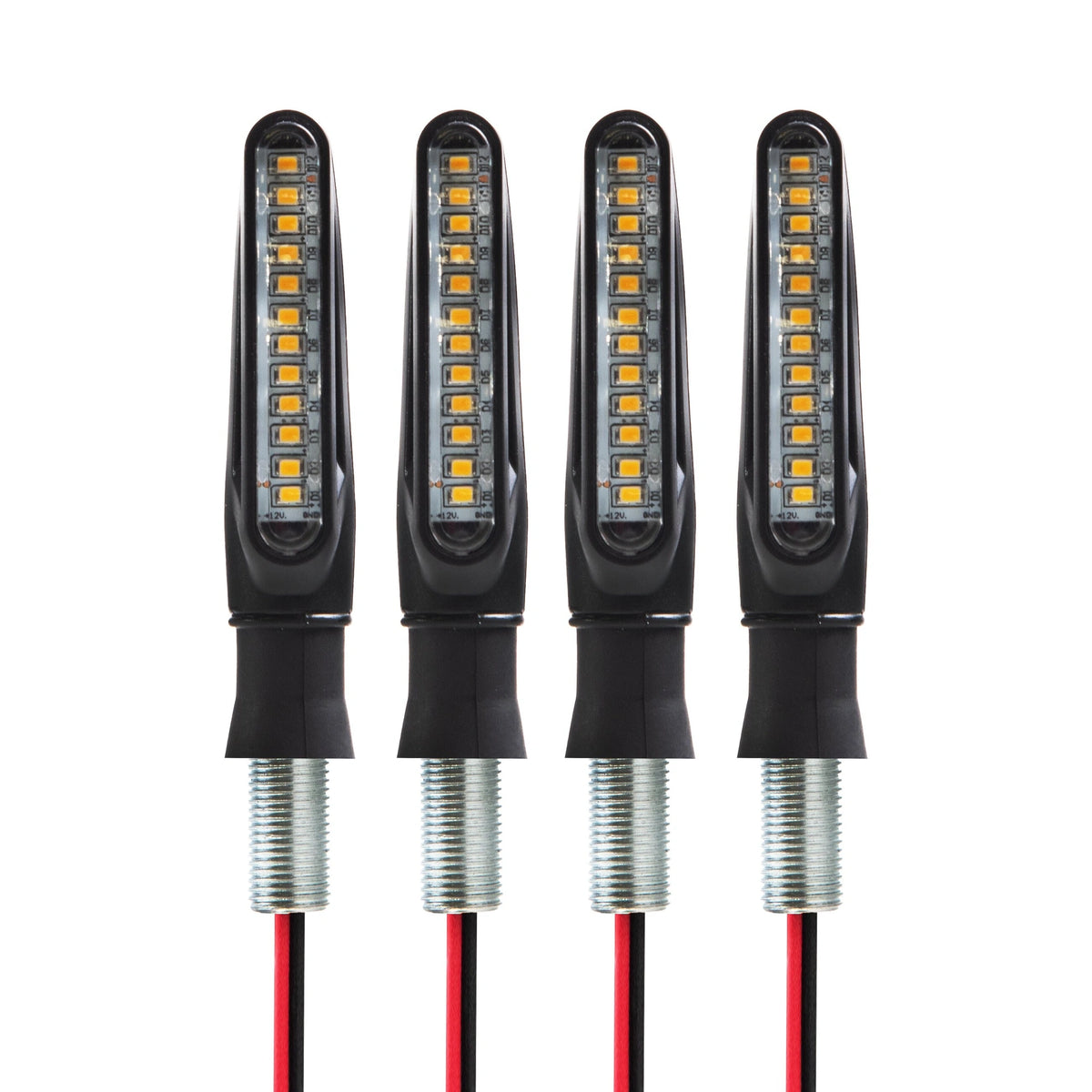 Dinaminių LED posūkių žibintų rinkinys, 4 vnt., 12 V
