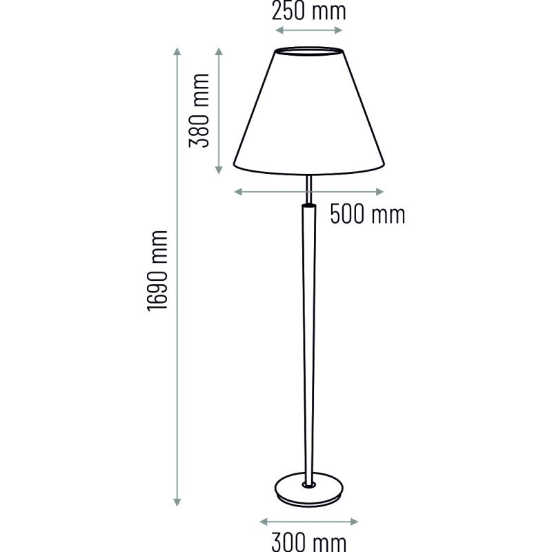 Lampa podłogowa Venus wenge