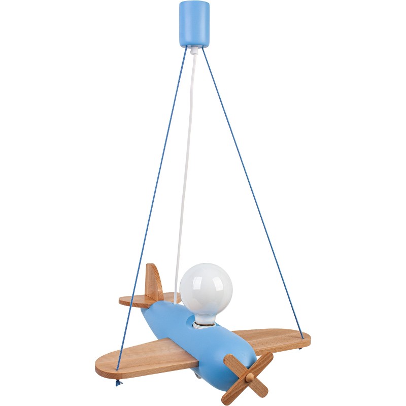 Lampa wisząca Clipper naturalno-błękitny