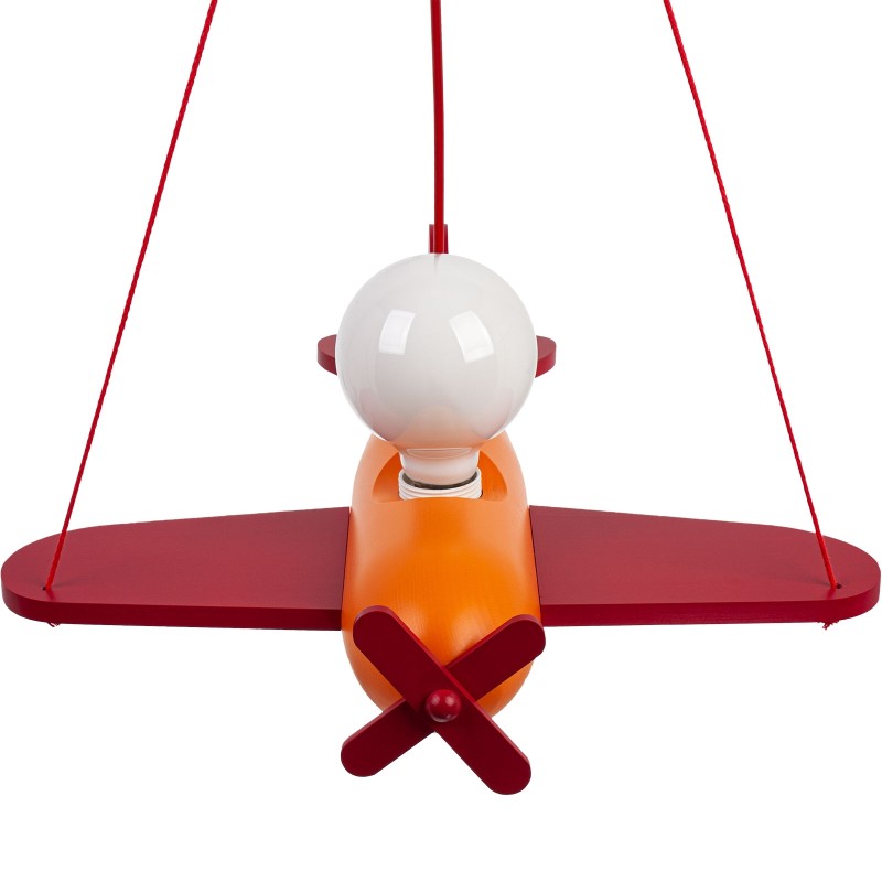 Lampa wisząca Clipper czerwono-pomarańczowy