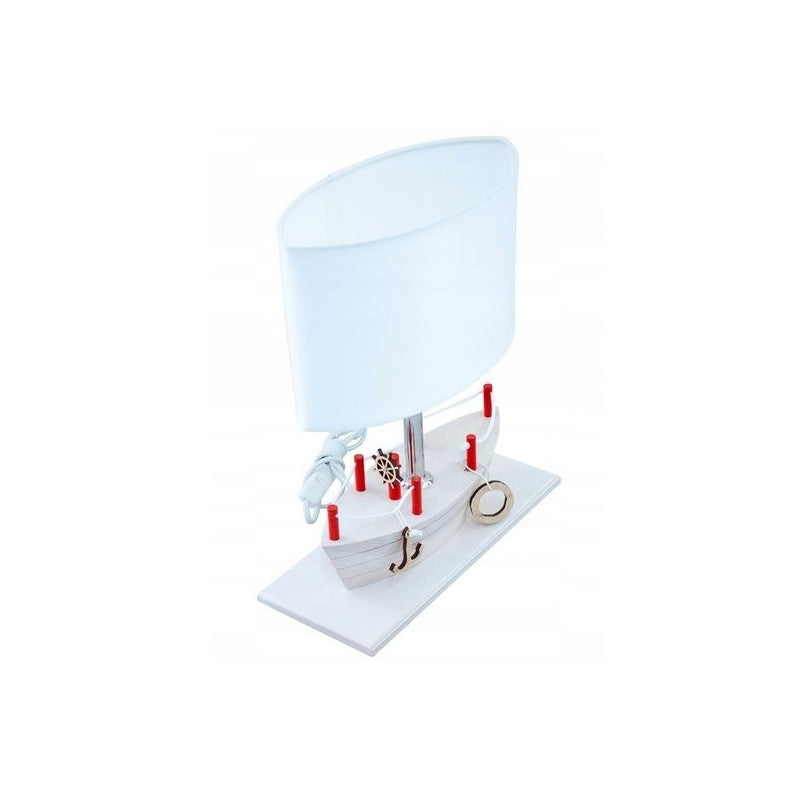Lampa stołowa Statek biały