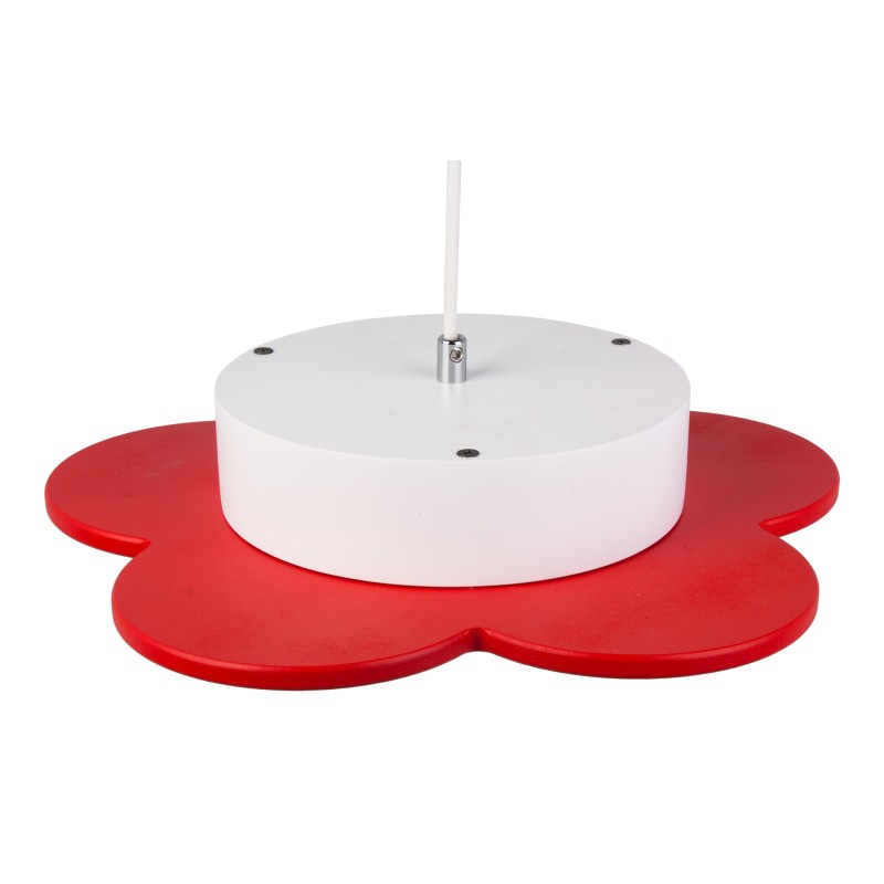 Lampa wisząca Fiore LED czerwony