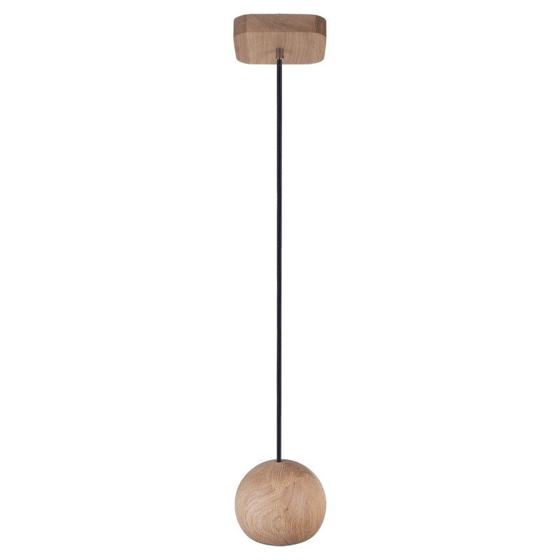 Lampa wisząca BALLI 1 pł dąb - czarny