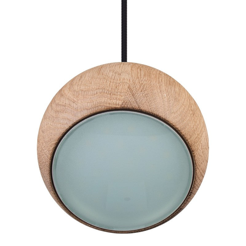 Lampa wisząca BALLI 2 pł dąb - czarny