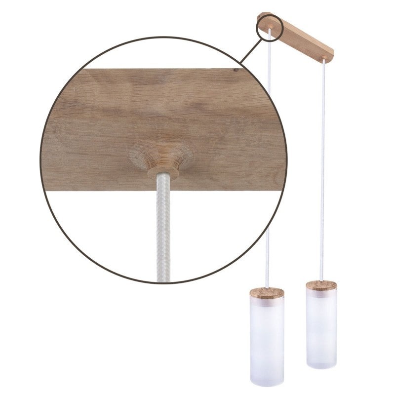 Lampa wisząca BARREL-2 - biały