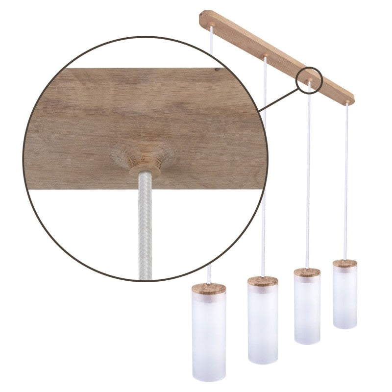 Lampa wisząca BARREL-4 - biały