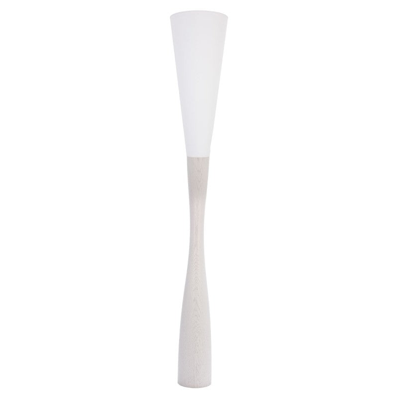 Lampa podłogowa CHINKA - biała - biały