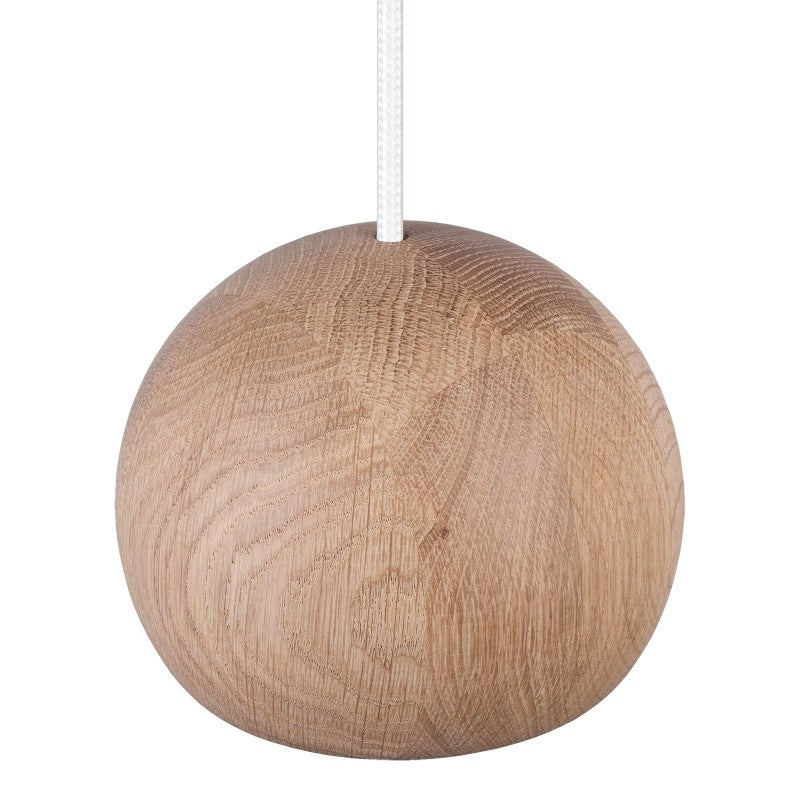Lampa wisząca BALLI 1 pł dąb - biały