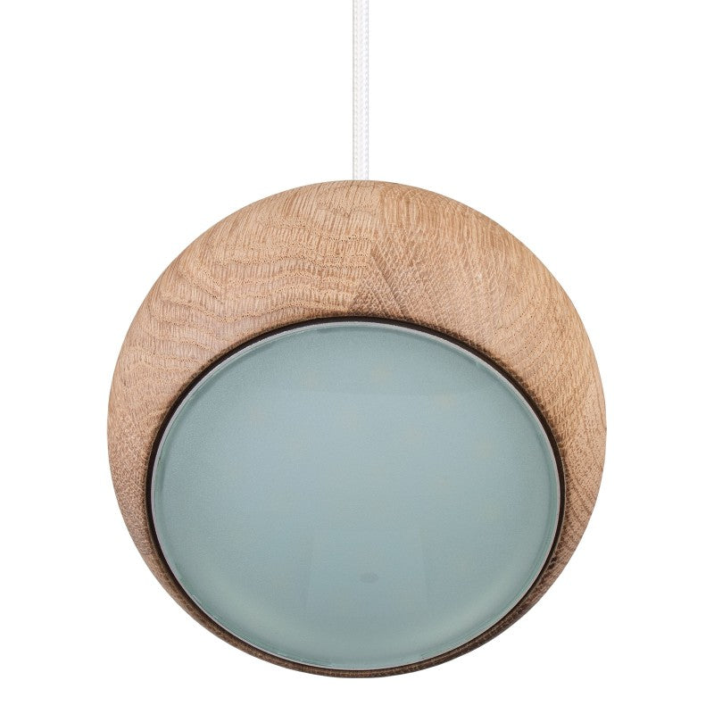 Lampa wisząca BALLI 3 pł dąb - biały