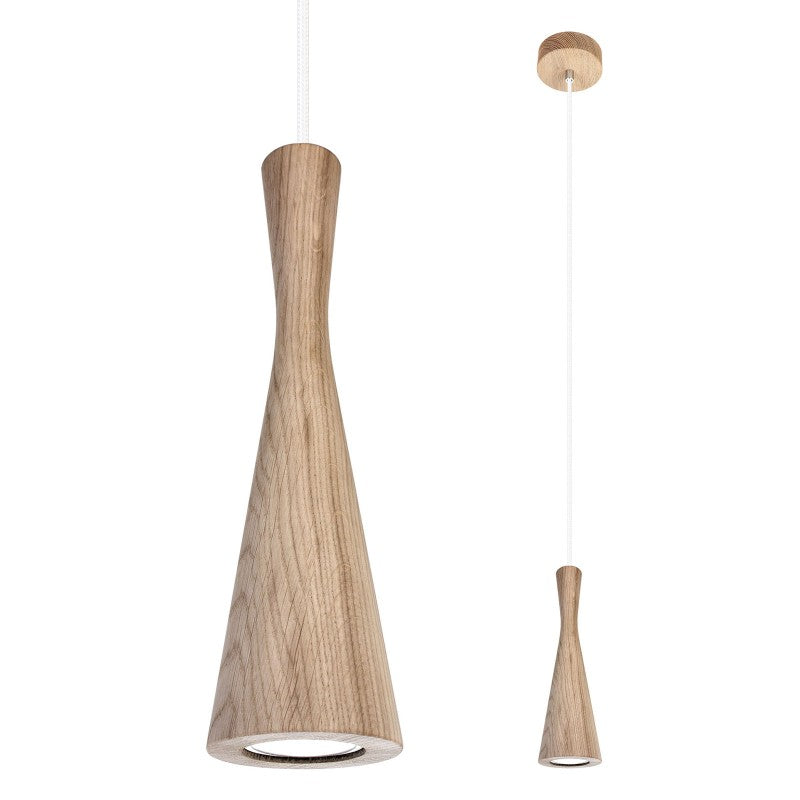 Lampa wisząca dąb Vegas 1pł - biały