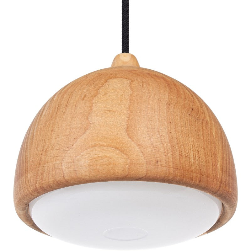Lampa wisząca ACORN I olcha - czarny przewód