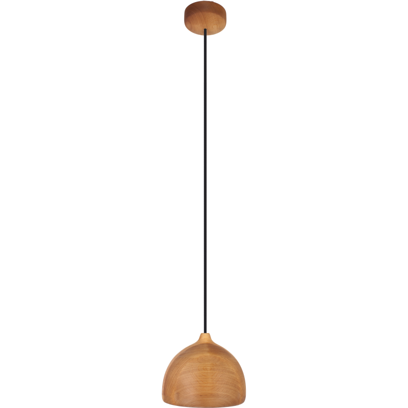 Lampa wisząca ACORN I olcha - czarny przewód