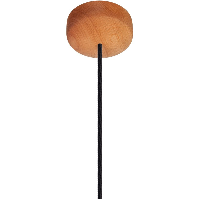 Lampa wisząca ACORN I olcha - czarny przewód