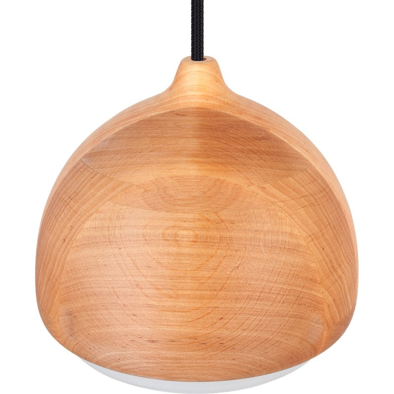Lampa wisząca ACORN I olcha - czarny przewód