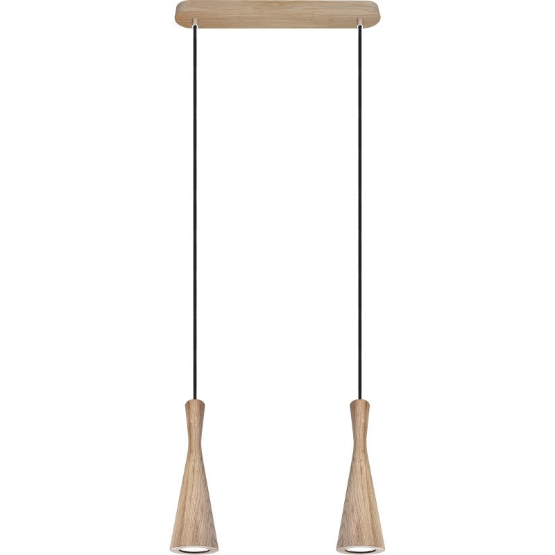 Lampa wisząca dąb Vegas 2pł - czarny
