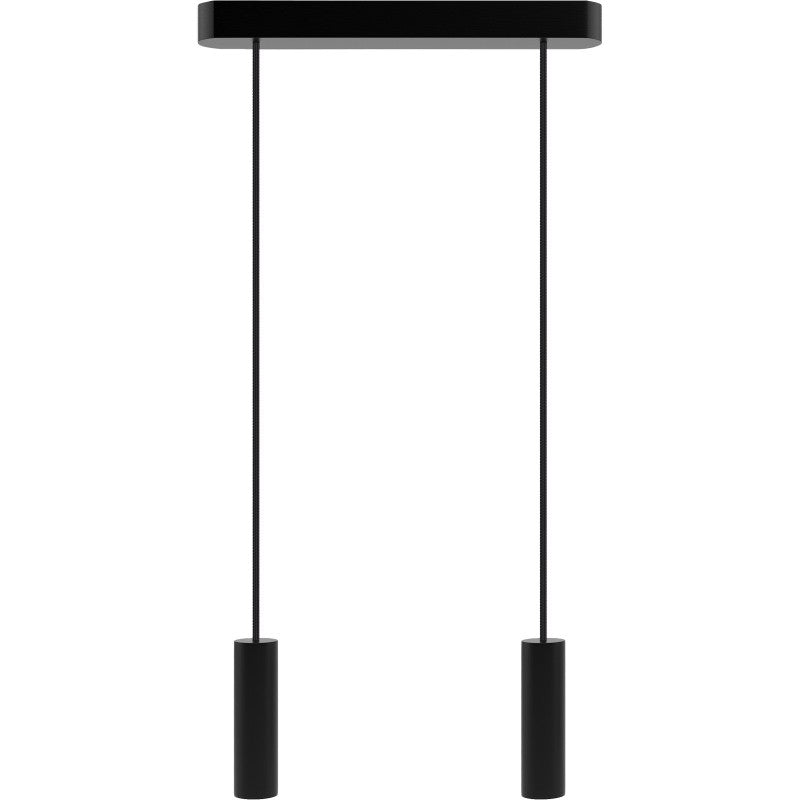 Lampa wisząca czarna Madera 2 pł