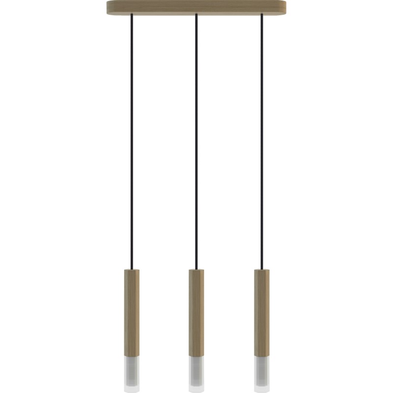 Lampa wisząca Madera2 Hexa 3pł klosz dąb