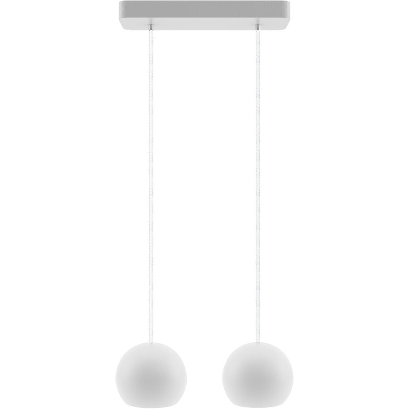 Lampa wisząca BALLI 2 pł biała