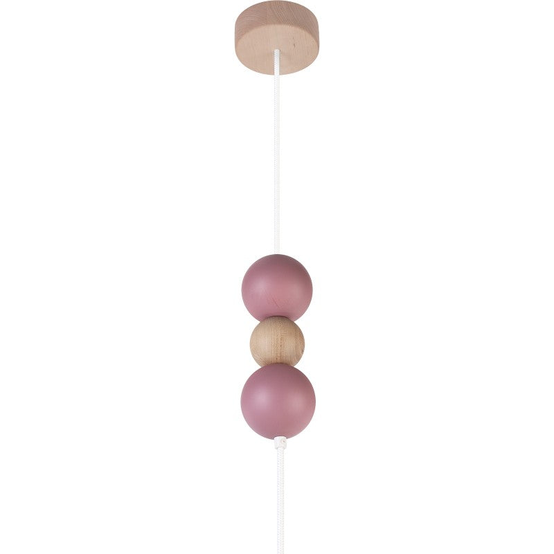 Lampa wisząca Bolla fi30 pudrowy róż