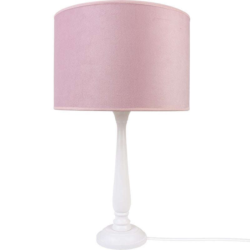 Lampa stołowa BERTA pudrowy róż