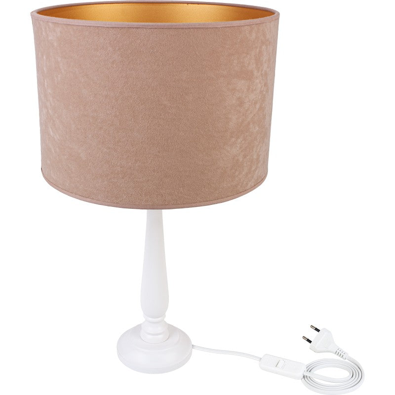 Lampa stołowa BERTA abażur beż