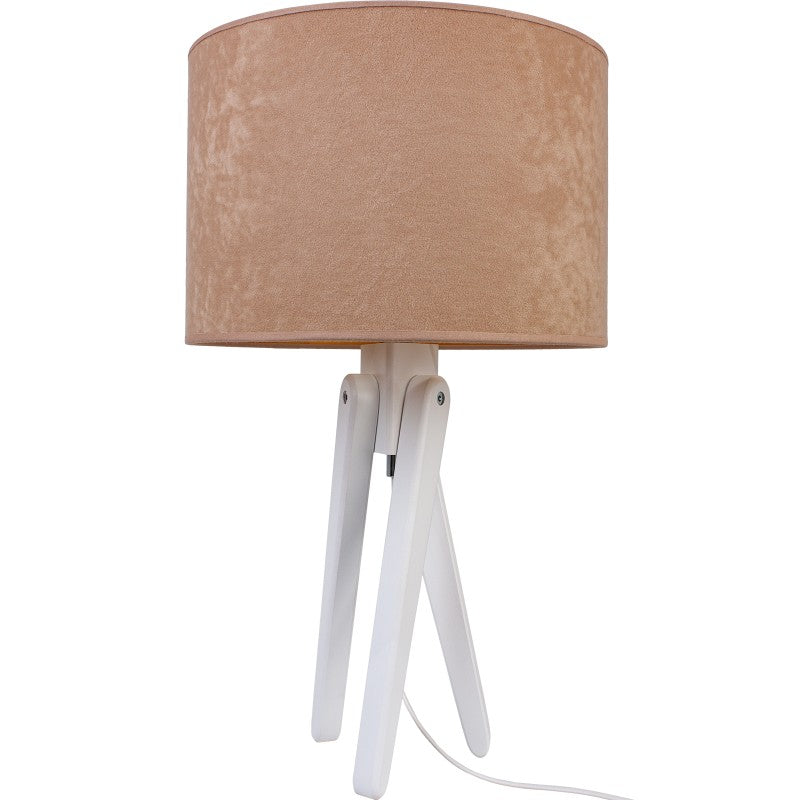 Lampa stołowa biały TRIVET beż