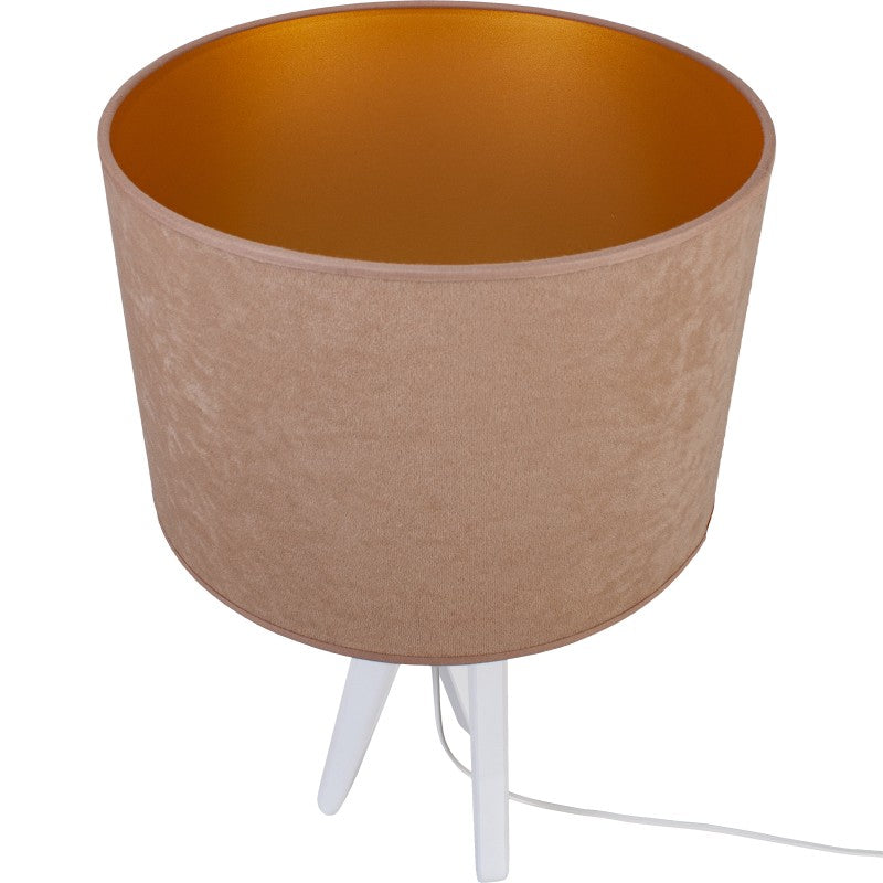 Lampa stołowa biały TRIVET beż