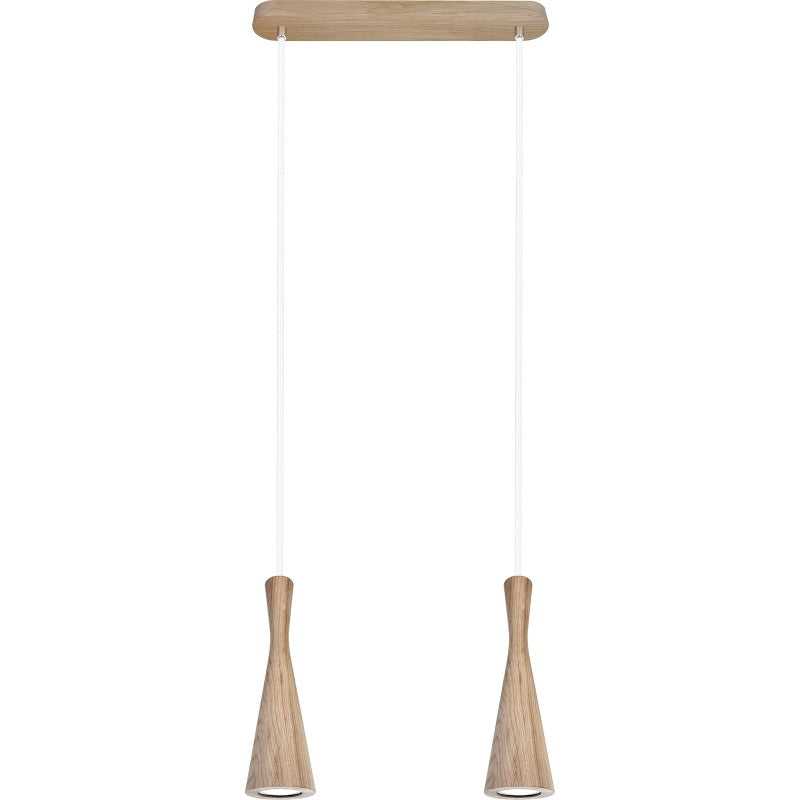 Lampa wisząca dąb Vegas 2pł - biały