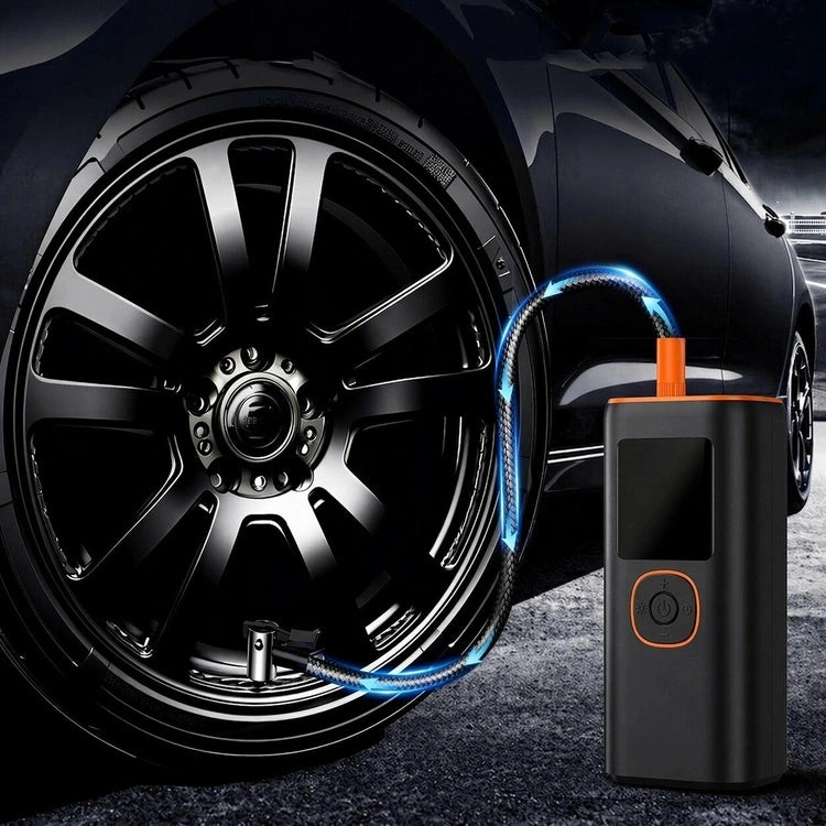 Įkraunamas elektrinis padangų kompresorius su „Power Bank“ funkcija, 160 PSI