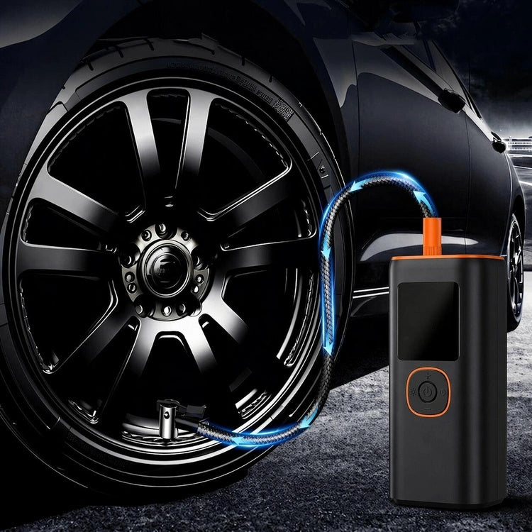 Įkraunamas elektrinis padangų kompresorius su „Power Bank“ funkcija, 160 PSI
