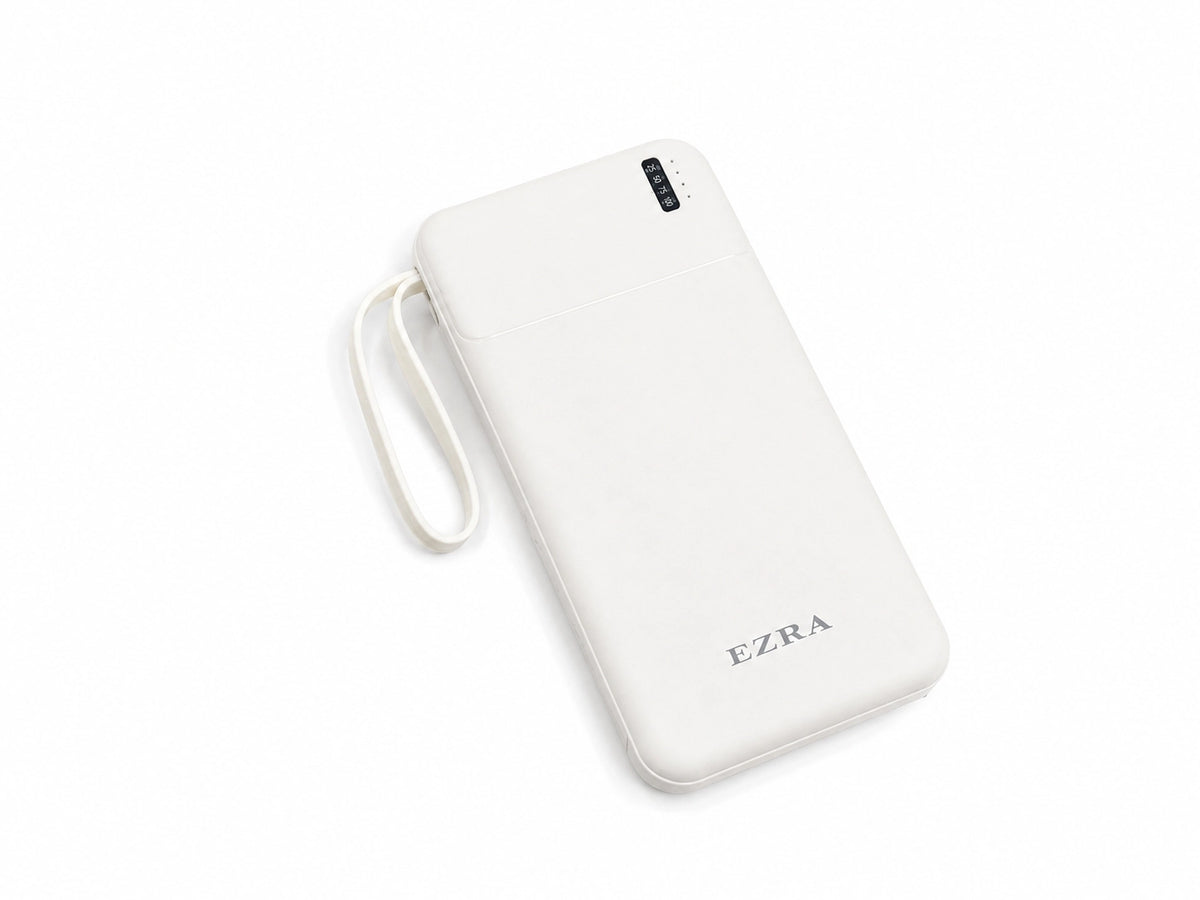 Išorinė baterija su integruotais laidais EZRA PB147-1 10 000 mAh