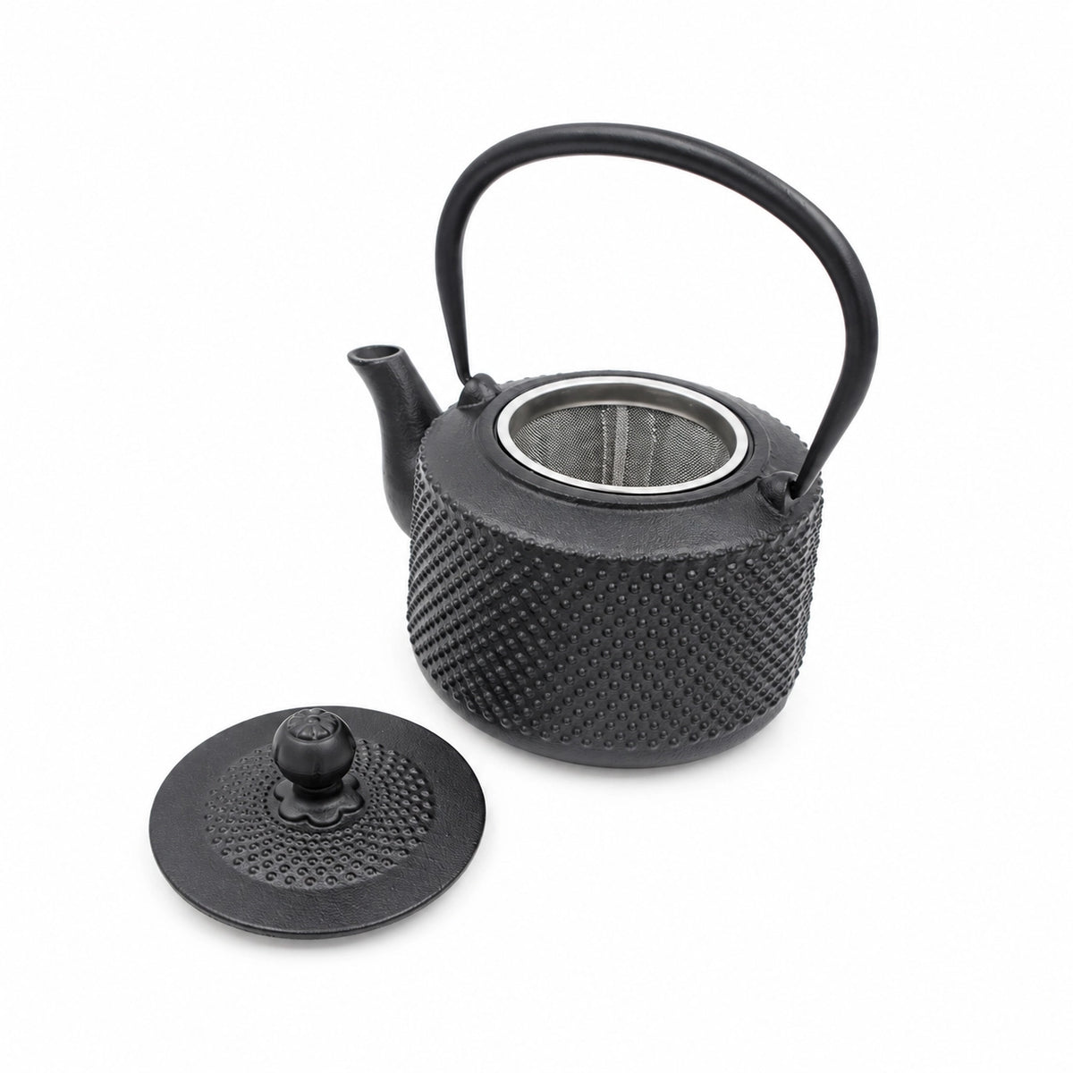Ketaus arbatinukas su metaliniu sieteliu TR2309A
