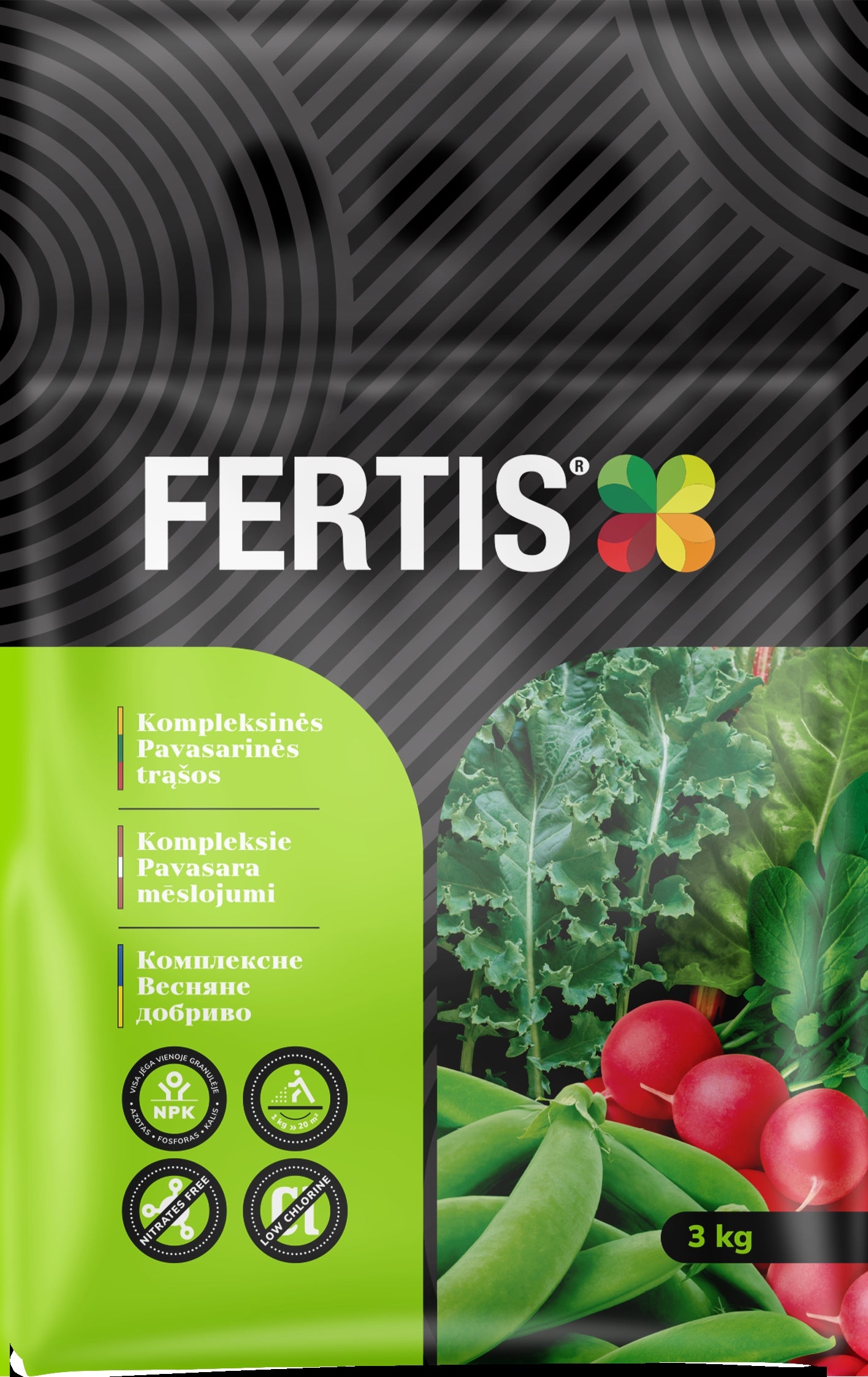 Kompleksinės Pavasarinės trąšos   FERTIS , 3kg