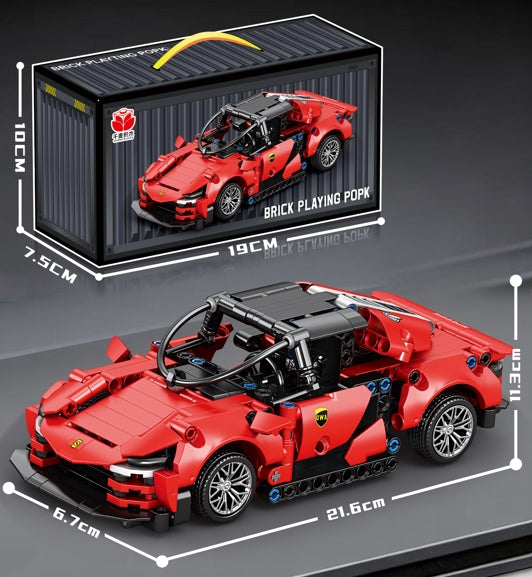 Konstruktorius sportinis automobilis konteinerio dėžutėje TR2387F