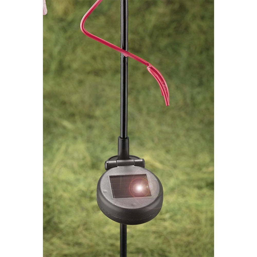 lauko LED lempa „Flamingo“ su saulės baterija (80 cm)