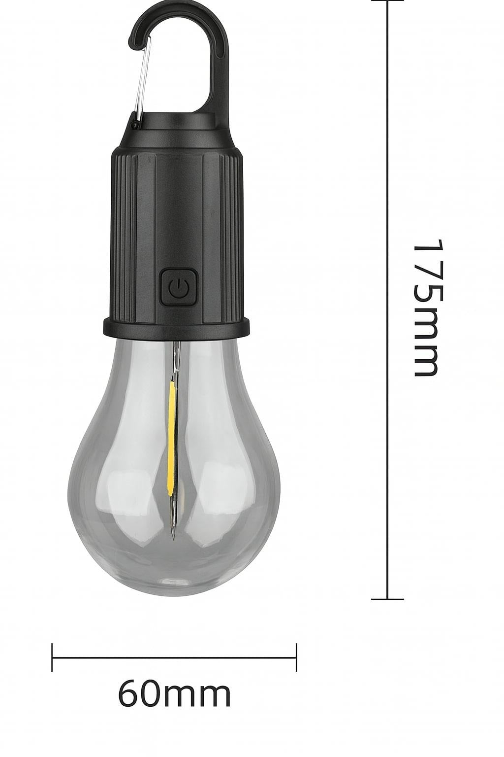LED stovyklavimo žibintas