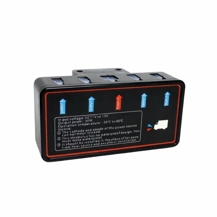 LED stroboskopinių įspėjamųjų žibintų komplektas, 4 vnt.