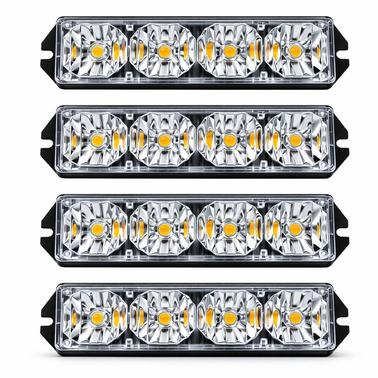 LED stroboskopinių įspėjamųjų žibintų komplektas, 4 vnt.