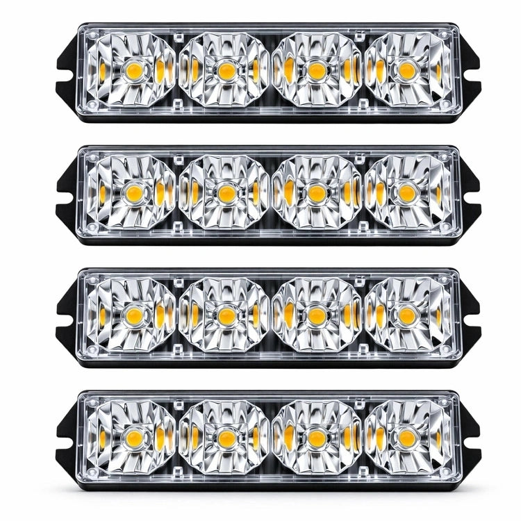 LED stroboskopinių įspėjamųjų žibintų komplektas, 4 vnt.