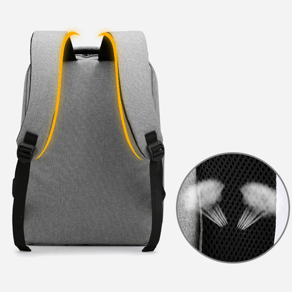Nešiojamo Kompiuterio Kuprinė Su USB Lizdu - Juoda