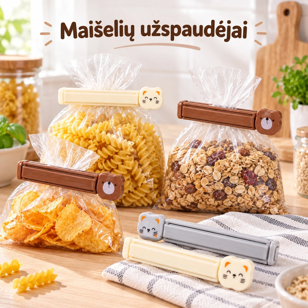 Pakuočių spaustukų rinkinys (5 vnt.) TR2362