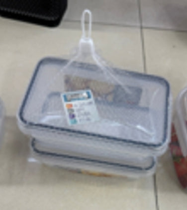 Plastikinių maisto laikymo indų rinkinys su dangčiais (2 vnt.) TR2358D