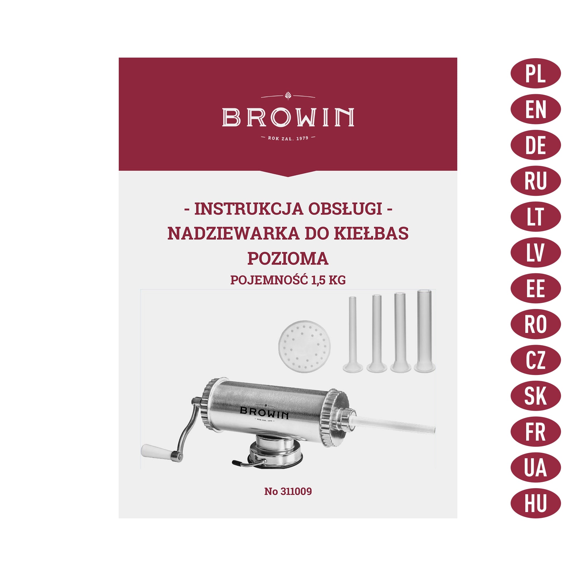 Rankinis horizontalus kimštuvas 1,5kg