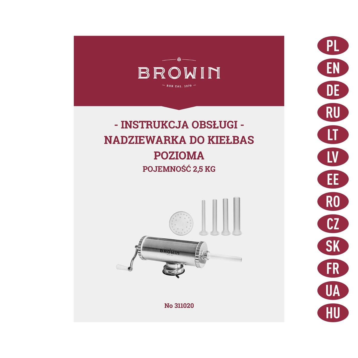 Rankinis horizontalus kimštuvas 2,5kg