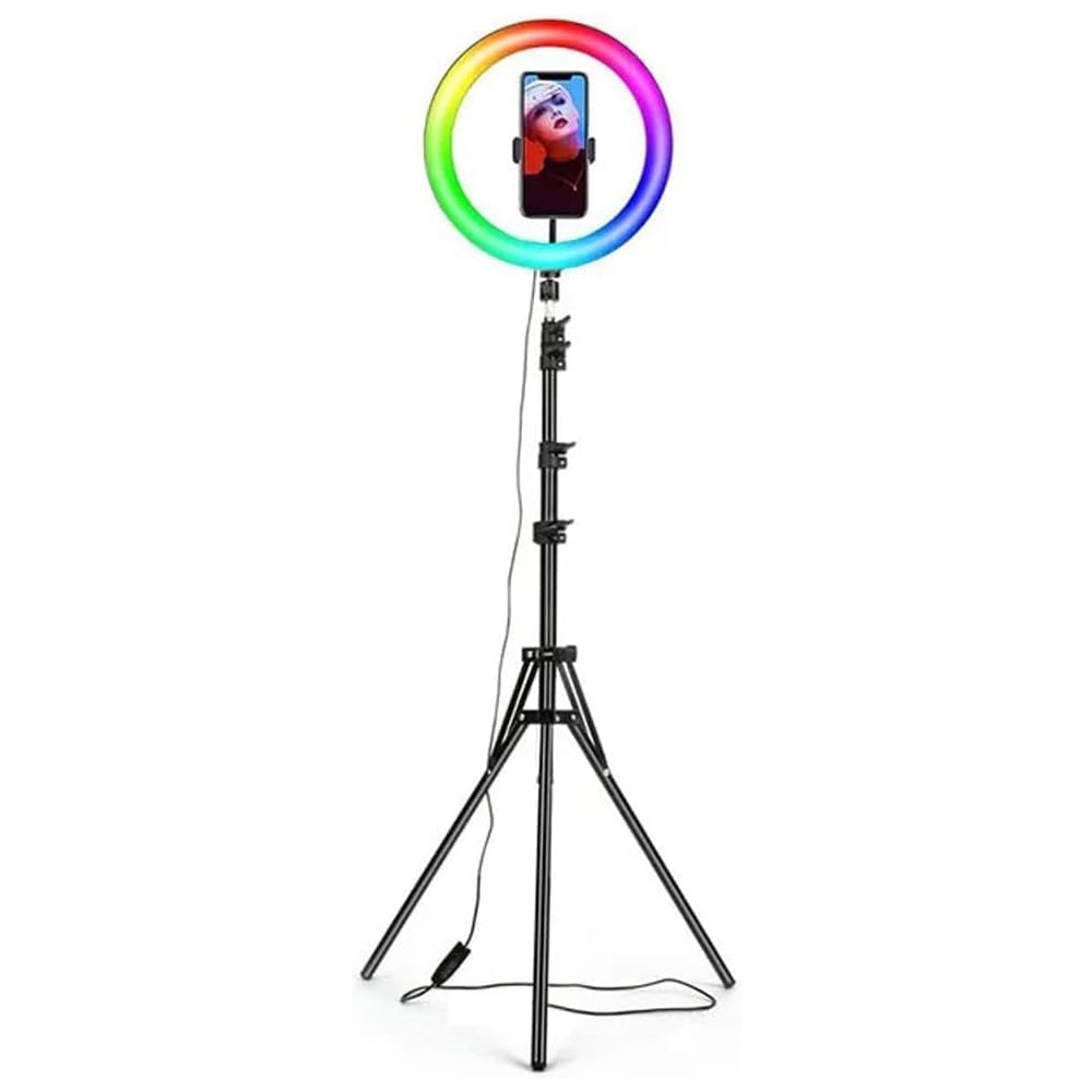 RGB žiedo formos lempa